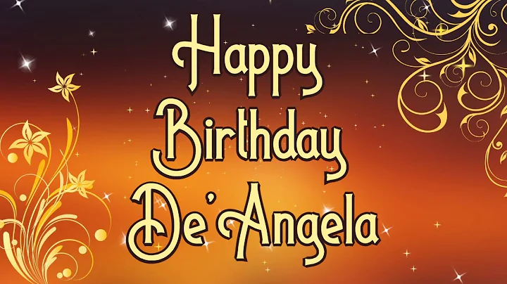 Happy Birthday, De'Angela!