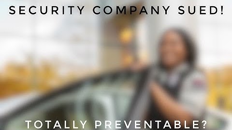 Again! Security Company Sued for Something Totally Preventable #security 