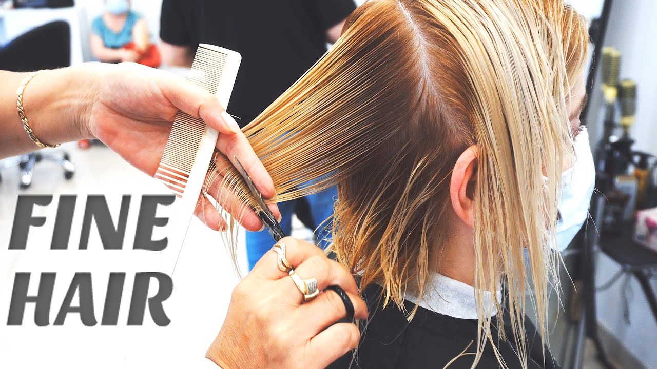 ANTI AGE HAIRCUT - SHORT BLONDE BLONDE BOB WITH WISPY BANGS