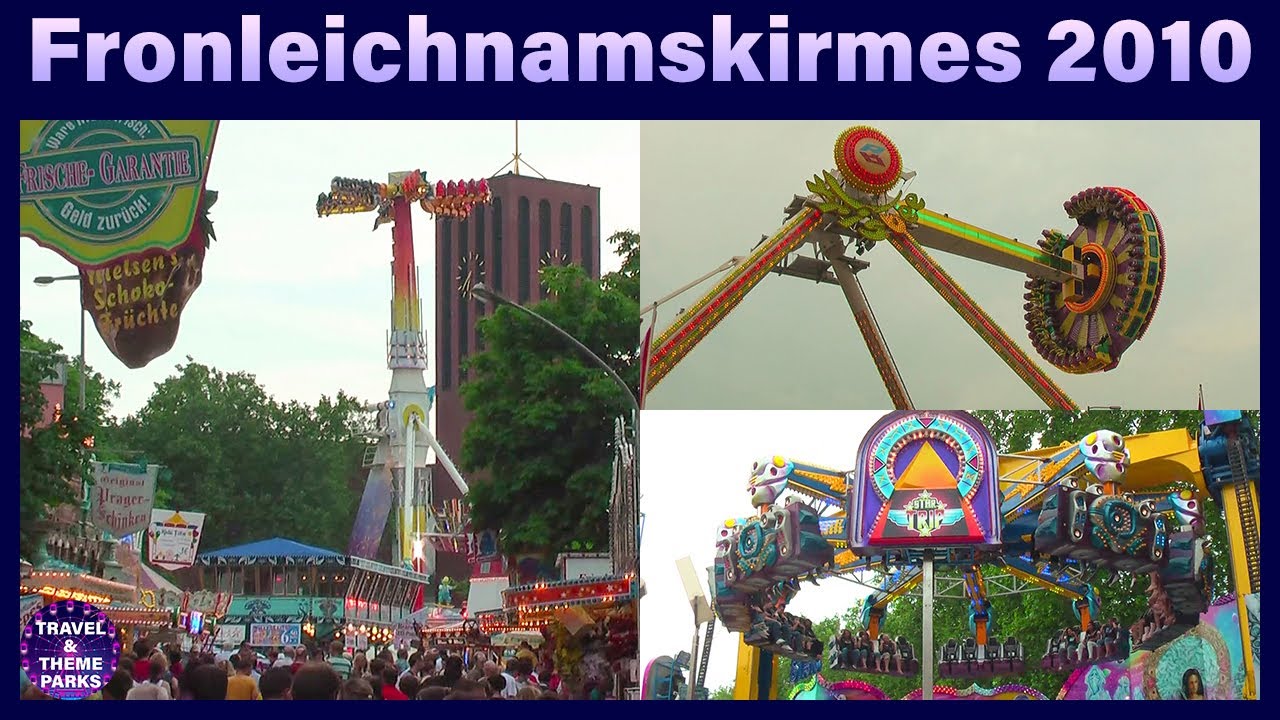Sterkrader Fronleichnamskirmes 2010 Rundgang 🎡🎠 High Energy | Frisbee | Star Trip | Höllenblitz🎢