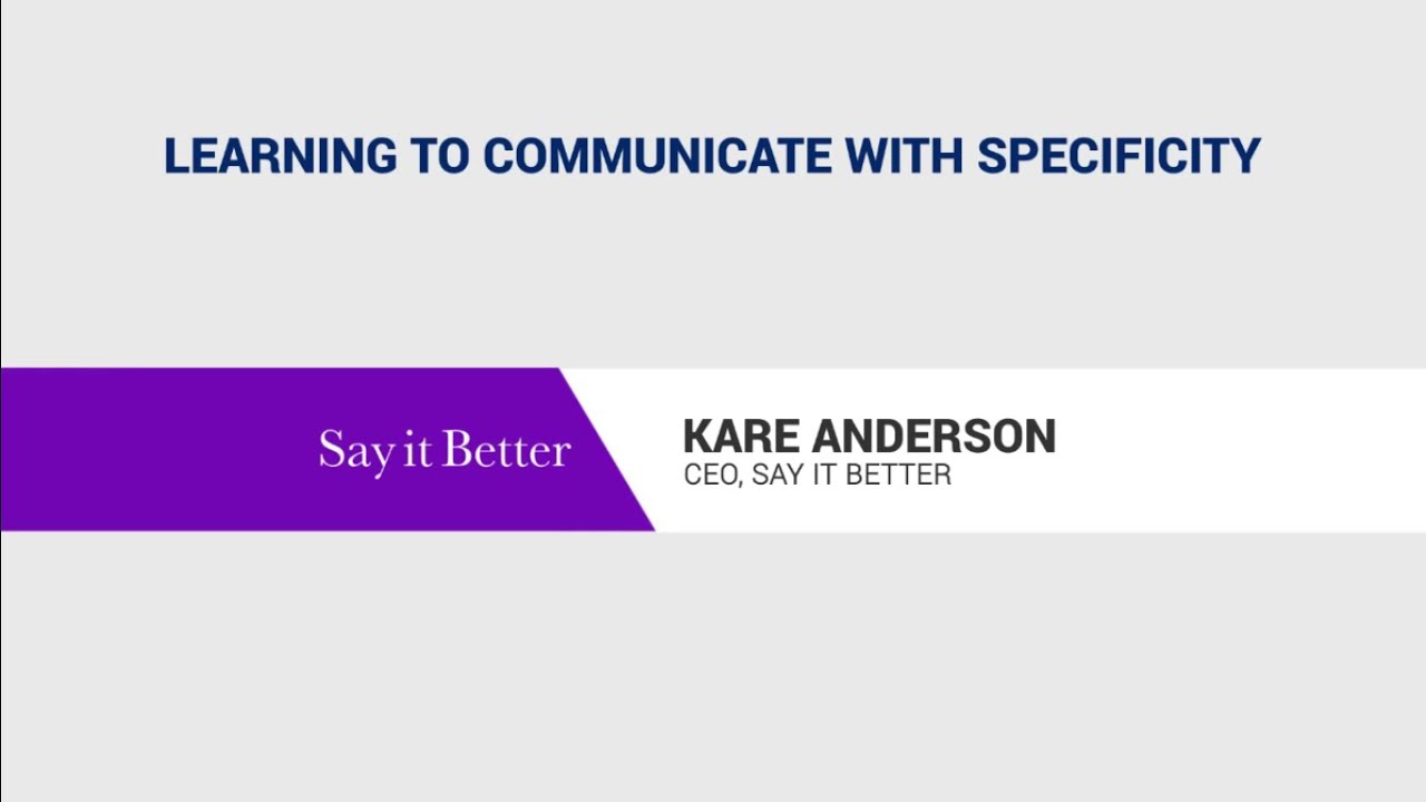 Learning to Communicate with Specificity