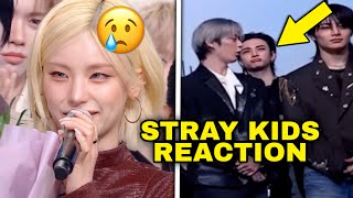Stray kid’s reaction to ITZY’s emotional win #kpop