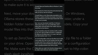 How to install Ollama LLM to Use Offline with ZeroClaw on Windows 11