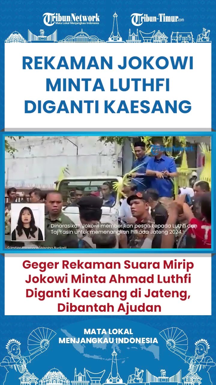 SHORT Rekaman Eks Presiden Minta Posisi Luthfi Digantikan Kaesang Bocor, Ajudan Jokowi Sebut Hoaks