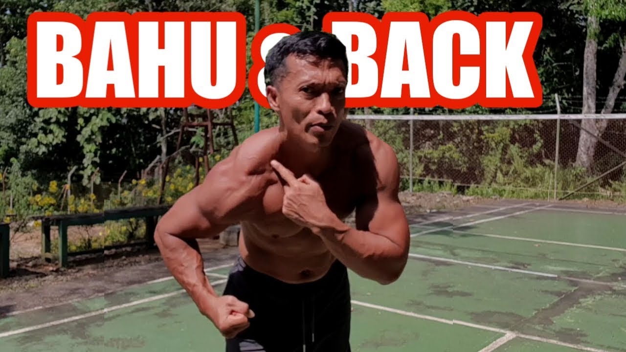 9 VARIASI latihan BAHU dan BACK dirumah - YouTube