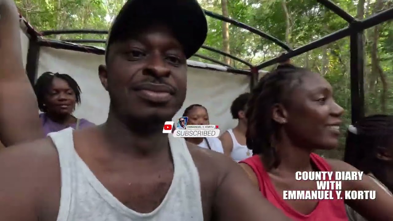 SAFARI WITH MY CREW IN GRAND CAPE MOUNT FOREST IN WESTERN LIBERIA WEST AFRICA 