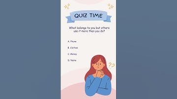 This Belongs to You… But Everyone Else Uses It? 🤯 | IQ Minute Riddle#riddles #shorts #reels #quiz