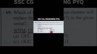 SSC CGL Reasoning PYQ | Missing Letter Series Question | SSC Reasoning Shorts 2026
