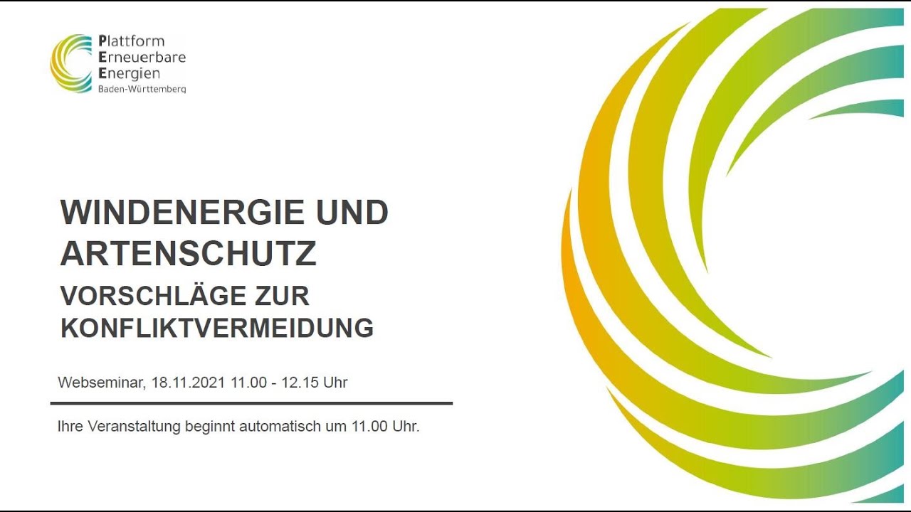 Webseminar „Windenergie und Artenschutz – Vorschläge zur Konfliktvermeidung“