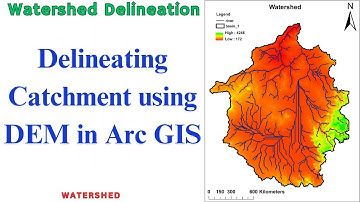 Delineating a Watershed (Catchment) using a Digital Elevation Model DEM in ArcGIS | Drainage Map