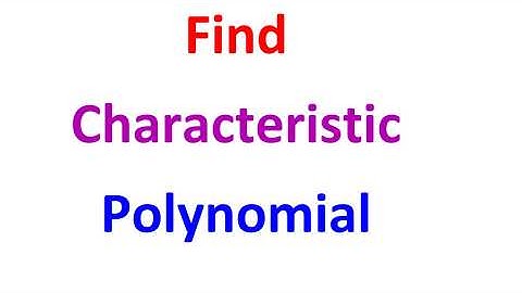 Find the characteristic polynomial of the square matrix