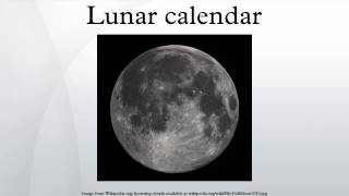 Lunar calendar