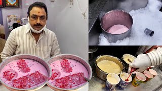 Famous 73 Years Old Rose Milk Center At Rajahmundry | Rose Milk Recipe | Indian Street Food