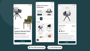 Flutter Furniture App template