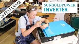 Grid tied inverter for power outage backup system //SunGoldPower review