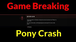 Game Breaking Pony Error Code Crashing Games Glitch - Protect Yourself