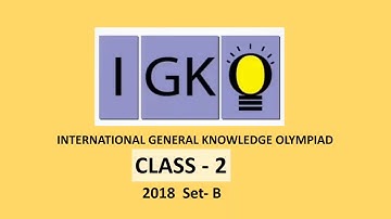 IGKO Class 2 Question Paper 2018 Set B
