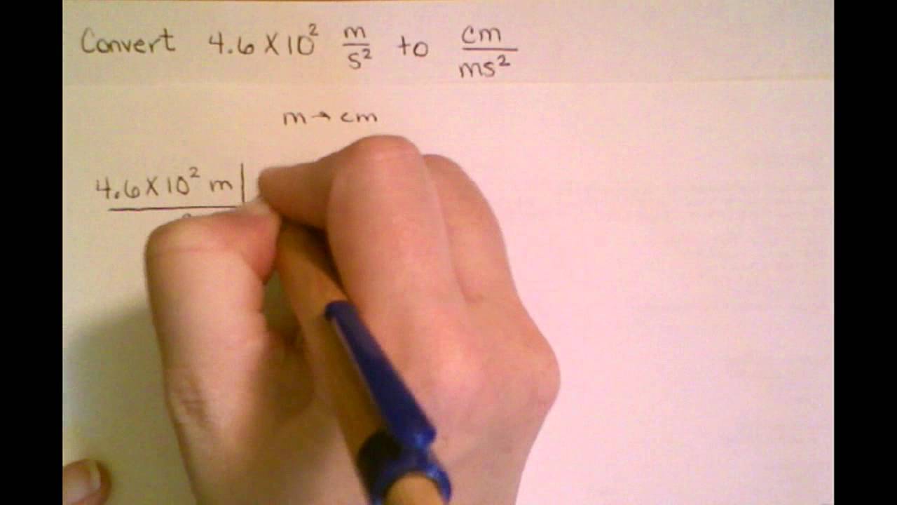 Two Step conversion with powers - YouTube