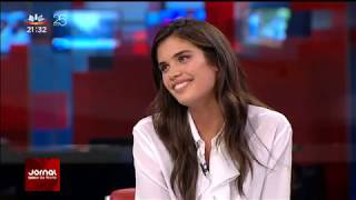 Sara Sampaio interview on Jornal Da Noite - 11/9/17