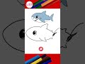 Drawing a Cute  Shark  Easy Drawing for Kids #lidoartworks