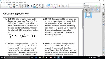 video for algebraic expression problem solving