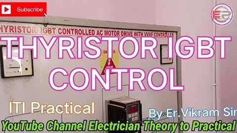 #THYRISTOR IGBT CONTROLLED AC MOTOR DRIVE WITH VVVF CONTROLLER By Er.Vikram Sir