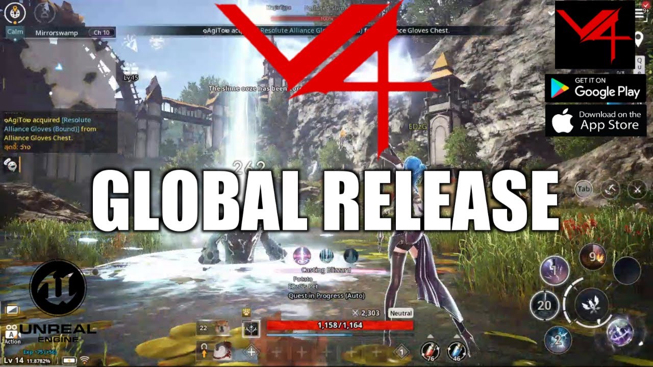 V4 GLOBAL RELEASE MMORPG Android Gameplay(2020)