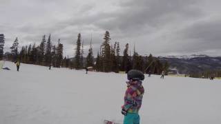 Family skiing in Keystone, CO.  March, 2017.