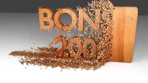 5th Intro Blender 2.73 Text Animation(Wood Chipping)