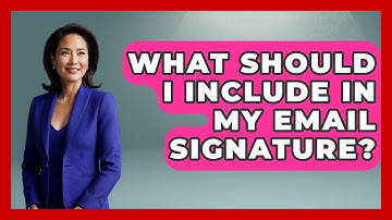 What Should I Include In My Email Signature? - The Time Management Pro