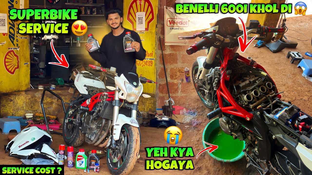 Finally Benelli 600i Full Service🔥 | Puri Bike Khol Di😱 | Superbike service cost😍