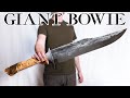 Forging a GIGANTIC Bowie Knife | Bowie Knife Challenge