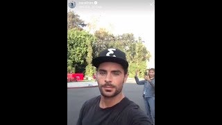 Zac Efron's First Instagram Live