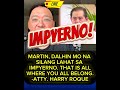 ARAY KO! ATTY. ROQUE GALIT KAY MARTIN DALHIN SA IMPYERNO OUCH!#comedy#jokes#funny#foryou#shorts