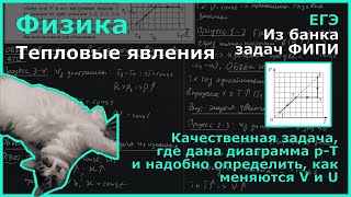 картинка: На pT-диаграмме показано, как изменялись давление и абсолютная температура... (Физика, ЕГЭ)