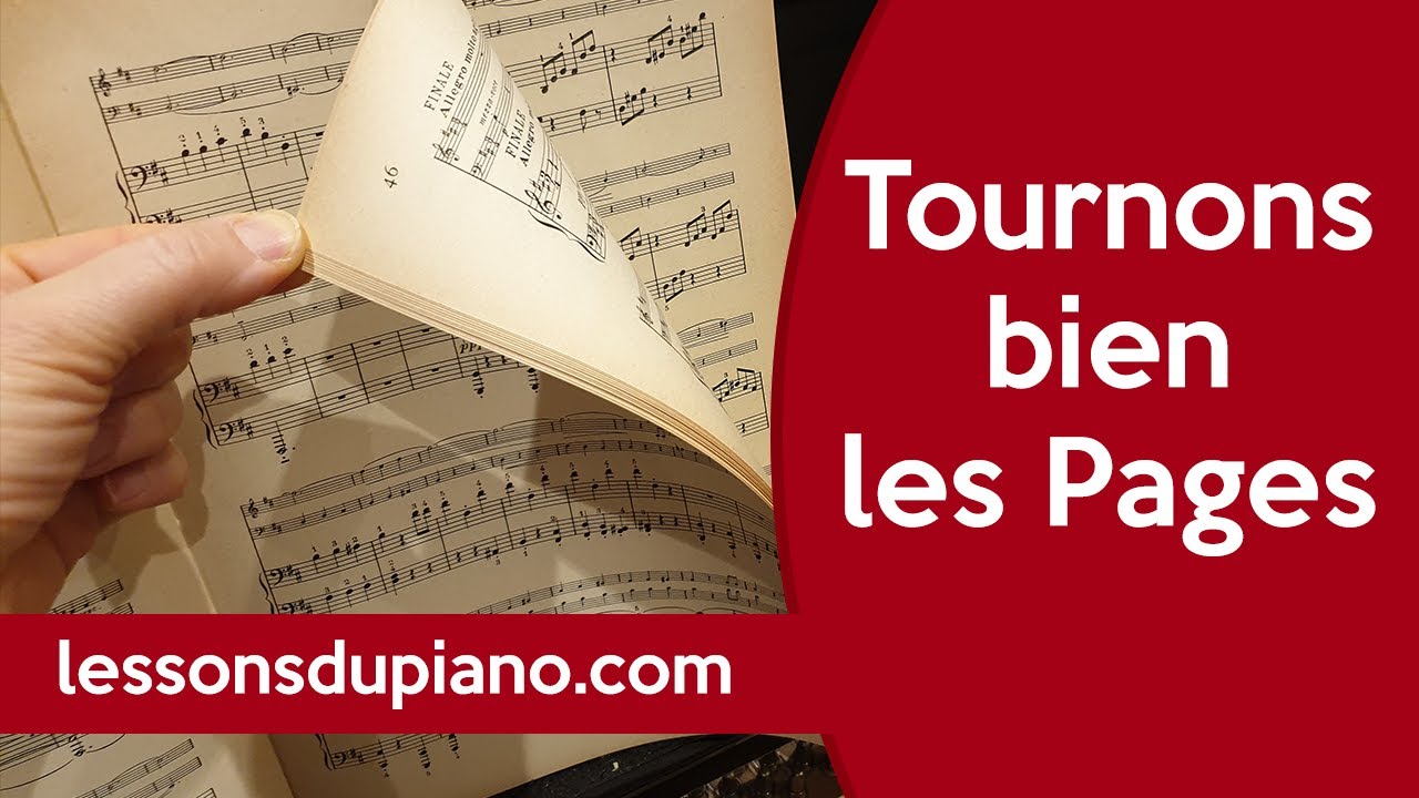 Comment tourner les pages pour le pianiste en concert 