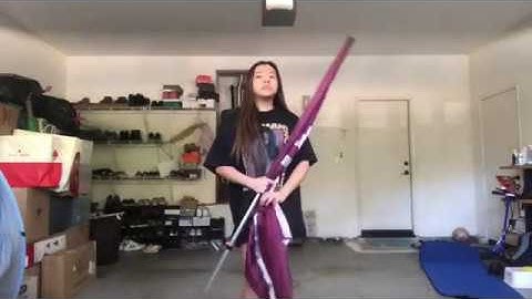 WHS Color Guard Flag Basics - Anatomy of the Flag & Drop Spins