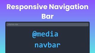 Build a simple responsive navbar using css media queries! 🔥🔥🔥