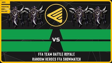 WC3 - Random Heroes Showmatch - FFA Team Battle Royale - Day 17
