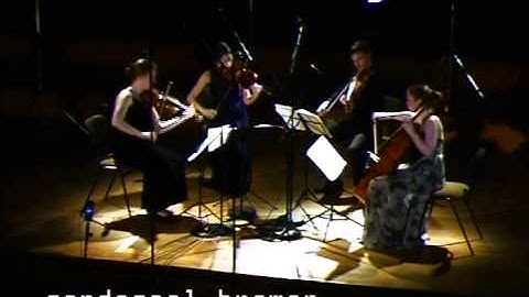 Bartok String Quartet #4: Prestissimo, con sordino - Lazarus String Quartet