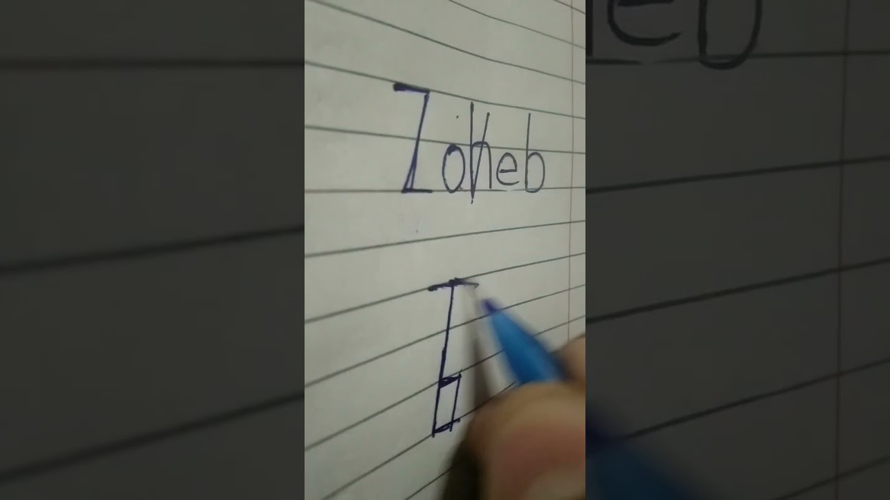 ZOHEB NAME ART LOGO.                 