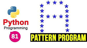 Printing Stars in Alphabet Shape | A-Z | Python Tutorials - YouTube