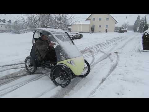 pedilio Solar Velomobil im Winter