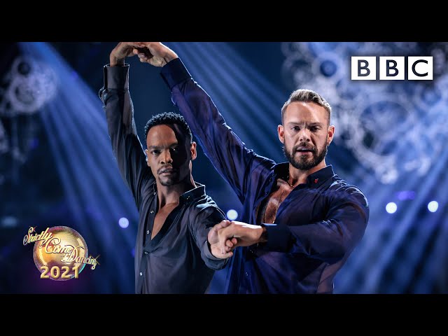 John Whaite and Johannes Radebe Rumba to Shape Of My Heart by Sting ✨ BBC Strictly 2021 class=