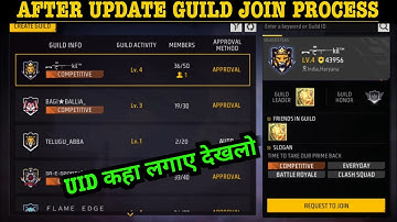 FF GUILD JOIN KAISE KARE AFTER UPDATE | FREE FIRE GUILD JOIN 2025 | NEW PROSES FOR JOINING GUILD