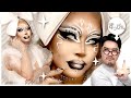 【ドラァグクイーンメイク】　魅惑のドラァグ白魔道士！Enchanting Drag White Mage!【Dragqueen Makeup】