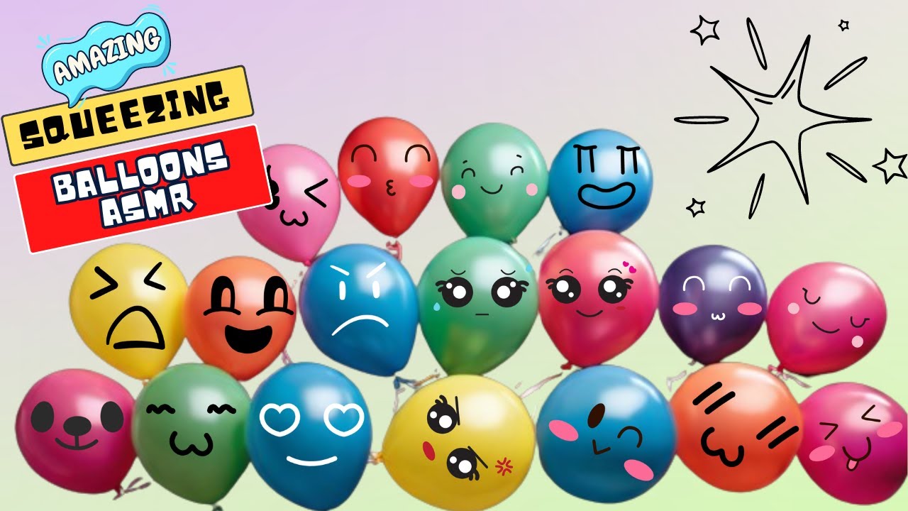 SATISFYING SQUEEZING NO TALKING ASMR BALLOONS | Play Slime Balloon Video Experiment