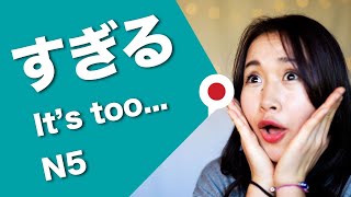 【It's TOO much】 in Japanese すぎる