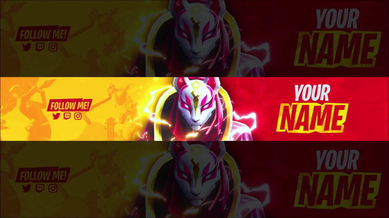 Fortnite Banner Template 2018 Free Download 2 Photoshop Youtube