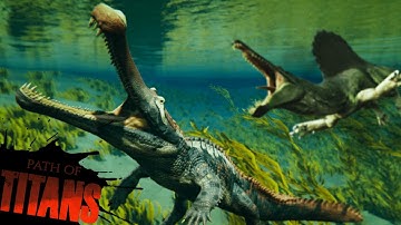 The Sarcosuchus Experience after the Spino TLC | Path of Titans Gameplay | No Commentary